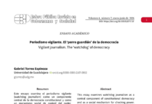 Periodismo vigilante. El ‘perro guardián’ de la democracia
