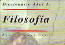 “Diccionario Akal de Filosofía” de Robert Audi