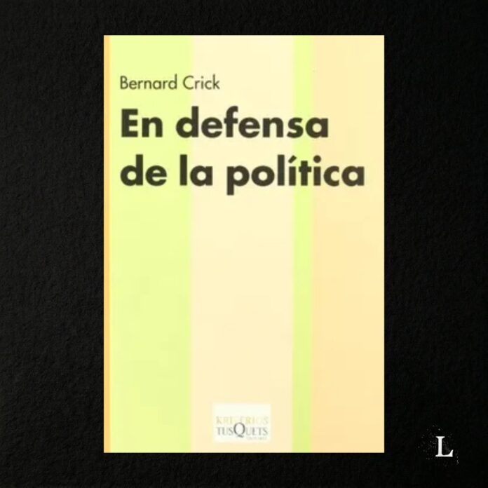 Portada del libro En defensa de la política de Bernard Crick