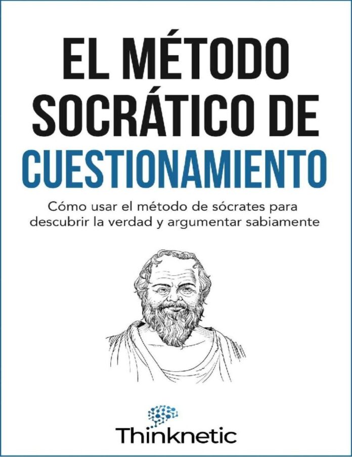 Portada de El método socrático de cuestionamiento, de Thinknetic, con una ilustración de Sócrates
